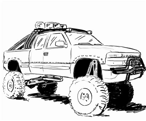 Truck Colouring Pages Free