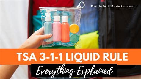 Tsa S 3 1 1 Liquids Rule Carry Your Liquids With Confidence Cabinzero