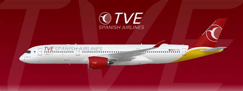 Tve Spanish Airlines Airbus A350 900 Ec Tya N Design Archive 201Old