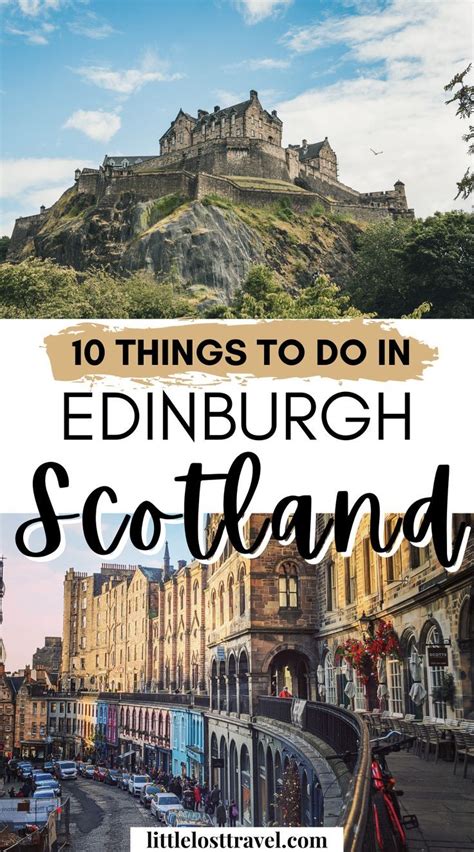 Two Images In One Pin Of Edinbugh Top Of Edinburgh Castle On A Hill