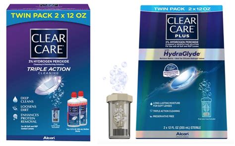 Two New Opti Free Clear Care Solution Coupons Clear Care Twin Pack