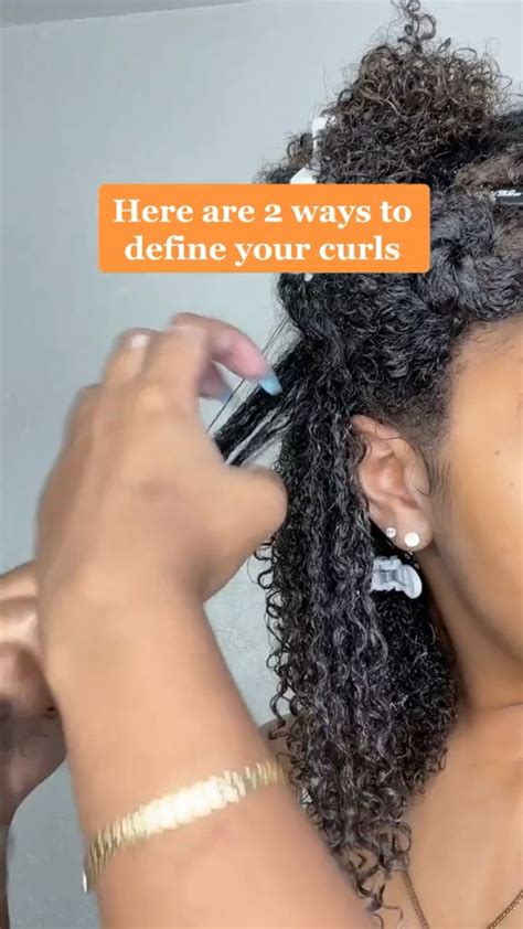 Two Ways To Define Your Curls Curly Hair Tips Natural Hair Styles Natural Hair Care