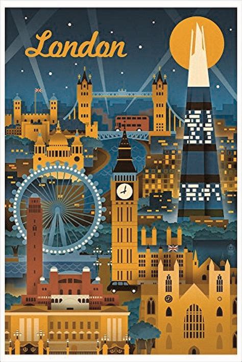 Typified Weather Poster The First Updating Paper Poster London Poster Vintage Travel Posters