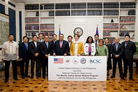 U S Ambassador Announces Php 15 Million Support For Philippine Judicial Reform Program U S