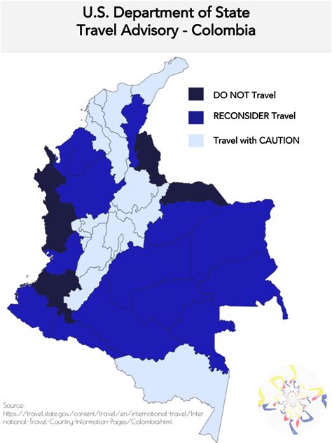 U S Department Of State Travel Advisory Colombia R Mapfans