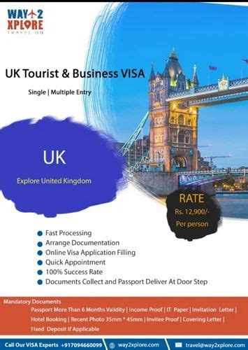 Uk Visa At Rs 12999 Person In Chennai Id 24223707212