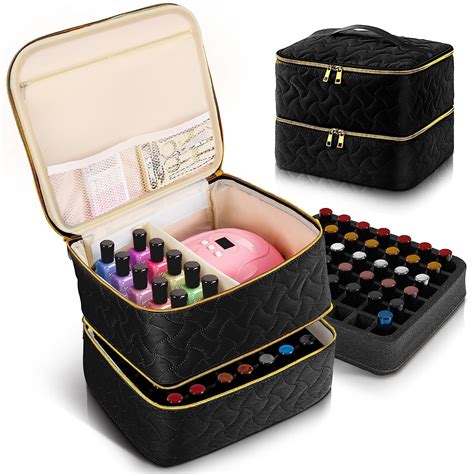 Unique Bargains Nail Polish Carrying Case Nail Polish Organizer Case