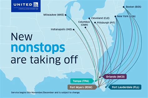 United Airlines Adds New Nonstop Routes Between Florida The Northeast