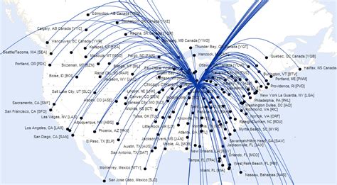 United Airlines Map Of Flights