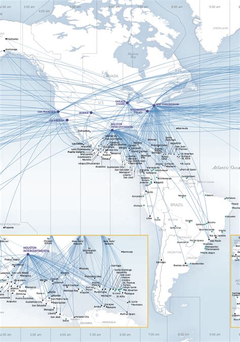 United Airlines Route Map 2024 Avivah Livvie