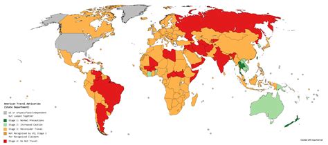 United States Current Travel Advisories R Mapporn