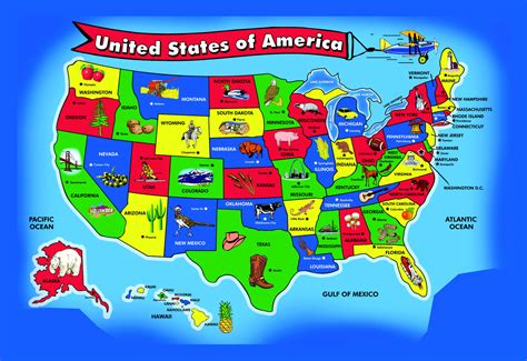 United States Map For Kids