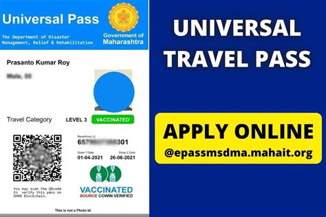 Universal Travel Pass Online Apply Epassmsdma Mahait Org Login