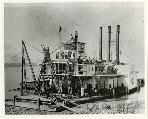 Unknown Steamboat On The Mississippi River At Luxora Unknown Date