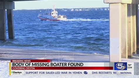 Update Body Of Missing Boater Found Recovered