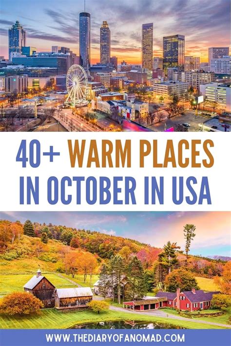 Us Travel Inspiration Warm Places To Visit In October In The Usa Best Places To Travel Cool