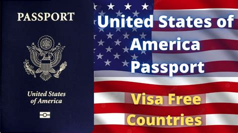 Usa Passport Visa Free Countries 2022 Youtube