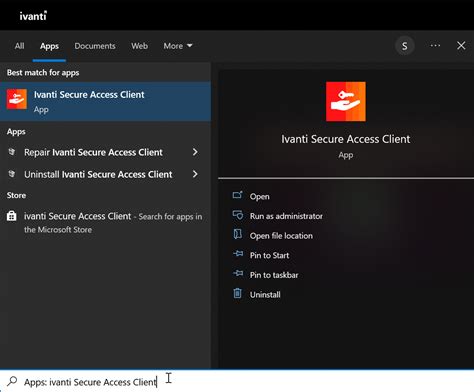 Using Ivanti Secure Access Client Interface