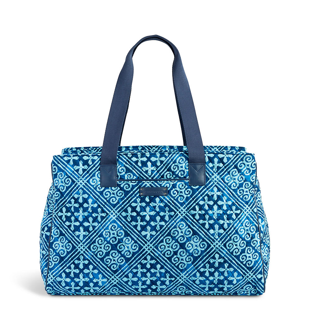 Vera Bradley Triple Compartment Travel Bag In Cuban Tiles The Paper Store