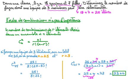 Vid O Question D Terminer Le Nombre De Fa Ons De Choisir Parmi L Ments Nagwa