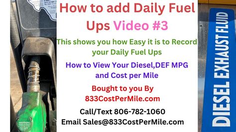 Video 3 Free Fuel Tracking Calculate Fuel Price Per Mile How To