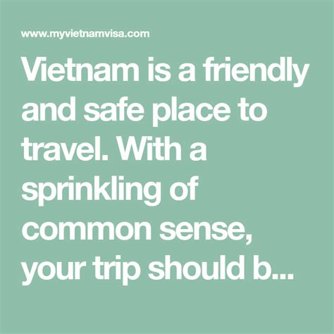 Vietnam Is A Friendly And Safe Place To Travel With A Sprinkling Of