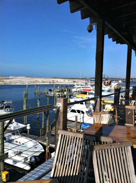 View Of Destin Harbor From Aj S A Popular Local Seafood Restaurant And