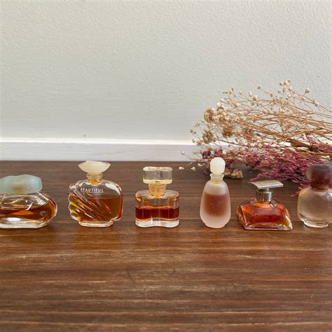 Vintage Est E Lauder Perfume Bottles Miniature Perfume Sample Bottles