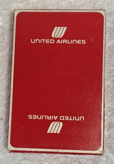 Vintage United Airlines Playing Cards Red Still Sealed Deck Of