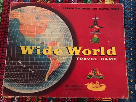 Vintage Wide World Travel Game 1950 S Wide World Travel Game Family