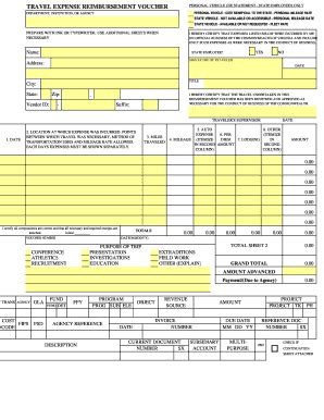 Virginia Travel Voucher Form Fill And Sign Printable Template Online