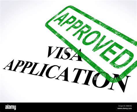 Visa Application Approved Stamp Shows Entry Admission Authorized