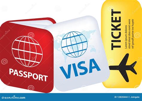 Visa Usa Travel Usa Document Travel Stock Vector Royalty Free