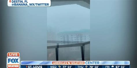 Visibility Reduced In Destin Florida During Storm Latest Weather