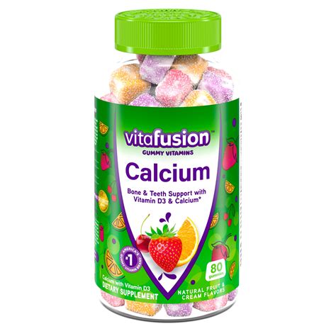 Vitafusion Calcium Gummy Vitamins 2X80ct Twin Pack Walmart Com