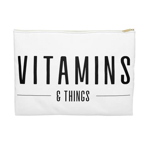 Vitamins Travel Case Accessory Pouch Travel Organization Etsy