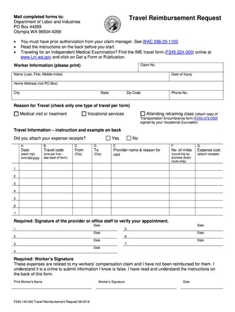 Wa Lni Travel Reimbursement Form Fill Out Sign Online Dochub