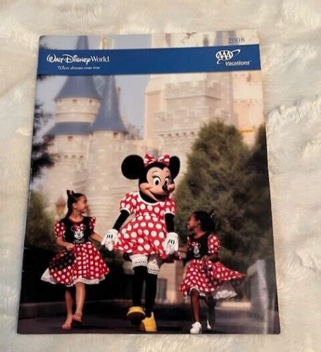 Walt Disney World Aaa Vacations Travel Guide Brochure 2008 Ebay