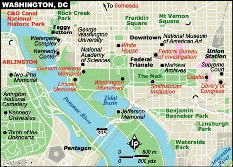 Washington Dc Map And Travel Guide Travelsmaps Com