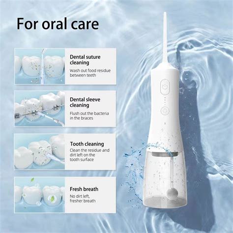 Water Flossers For Teeth Cleaning Upgraded 300Ml Cordless Water Dental