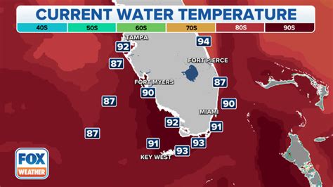 Water Temperature Map Florida Alvera Marcille