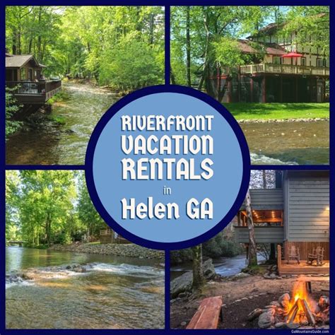 Waterfront Vacation Rentals In Helen Ga Ga Mountains Guide