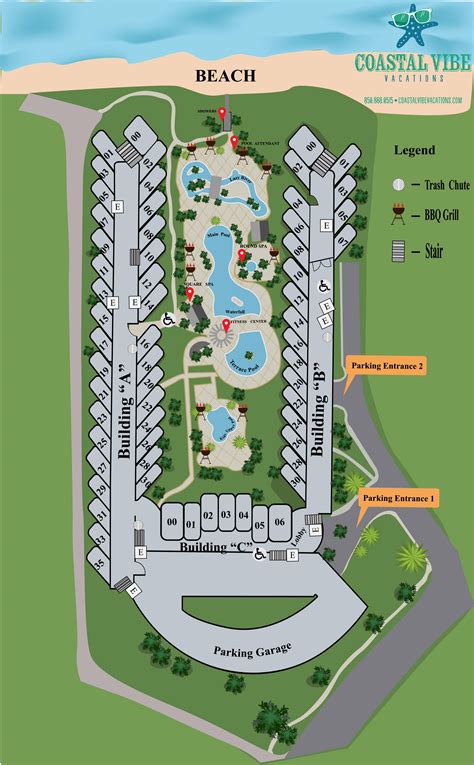 Waterscape Resort Map Coastal Vibe Vacations