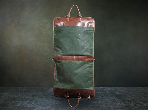 Waxed Canvas Garment Bag Men S Garment Bag From Satchel Page