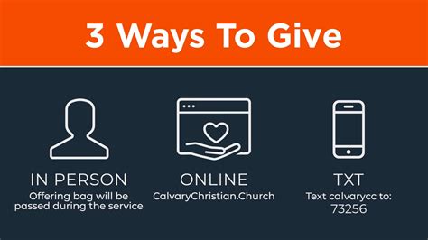 Ways To Give Calvary Christian Church Lynnfield Ma