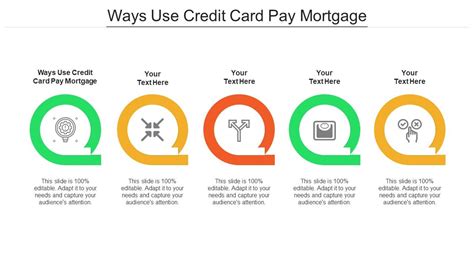 Ways Use Credit Card Pay Mortgage Ppt Powerpoint Presentation Icon Background Images Cpb