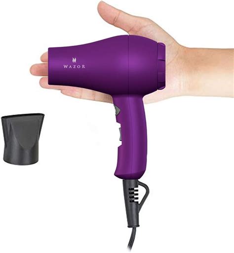 Wazor Mini Travel Hair Dryer Small Ionic Lightweight Hairdryer With