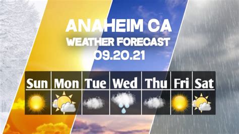 Weather Forecast Anaheim California Anaheim Weather Forecast 09 20 2021 Youtube