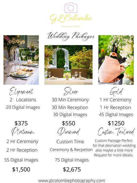 Wedding Package Pricing