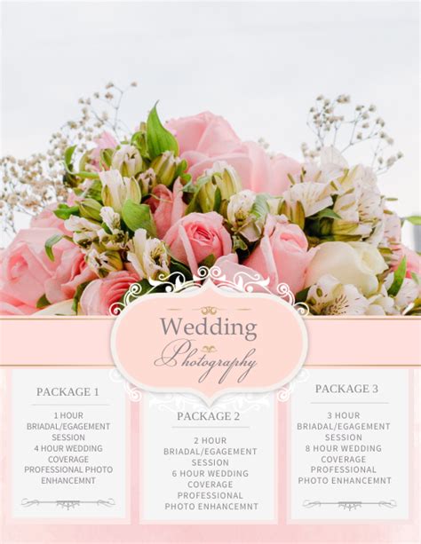 Wedding Package Template Free